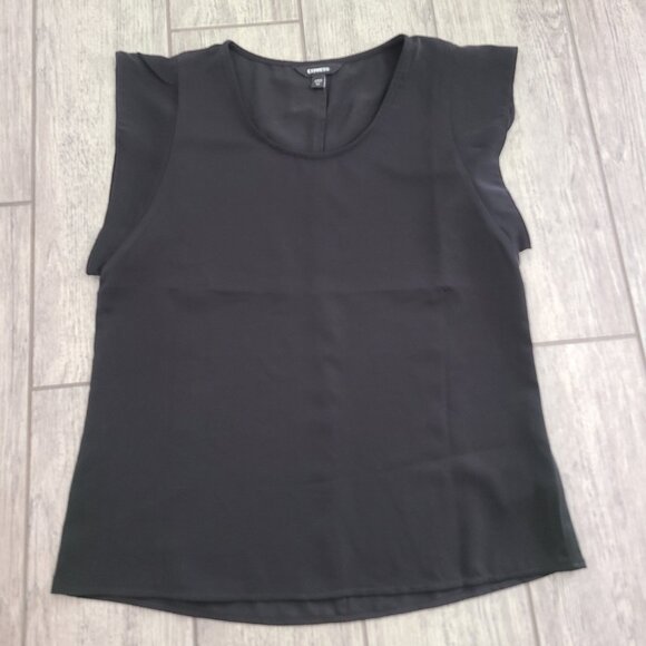 Express women's black sleeveless scoop neck top size XS - Picture 4 of 10